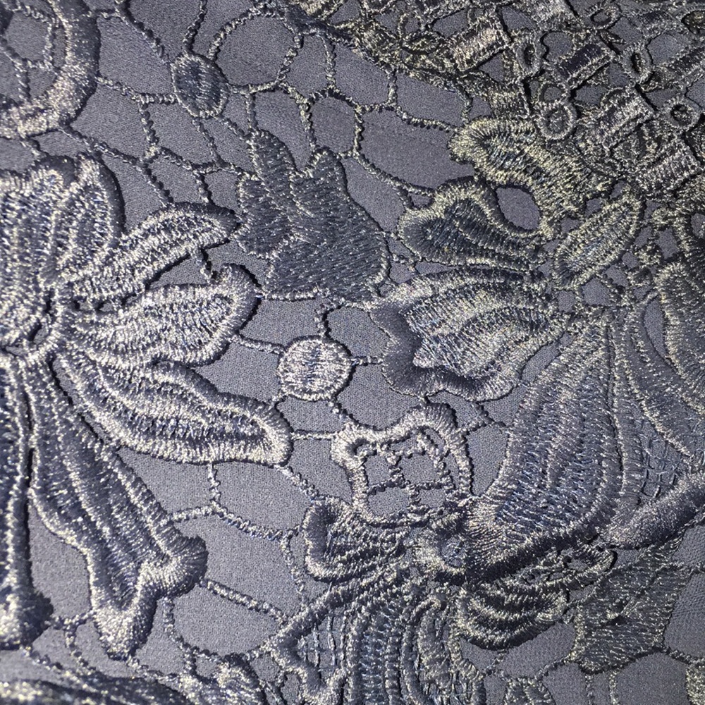 Ted Baker London Dark navy Lace Flutter Sleeve Blouse Size 1 (US XS/S) - Picture 9 of 10